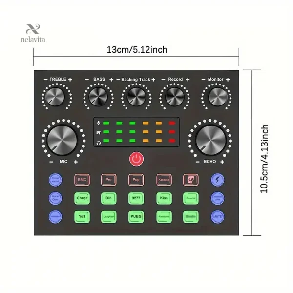 Carte son avec effets sonores pour podcasts et karaokés