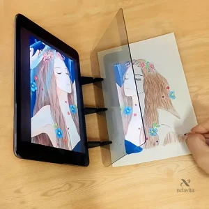 Support de croquis transparent pour smartphone