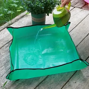 Tapis de rempotage étanche pliable pour plantes
