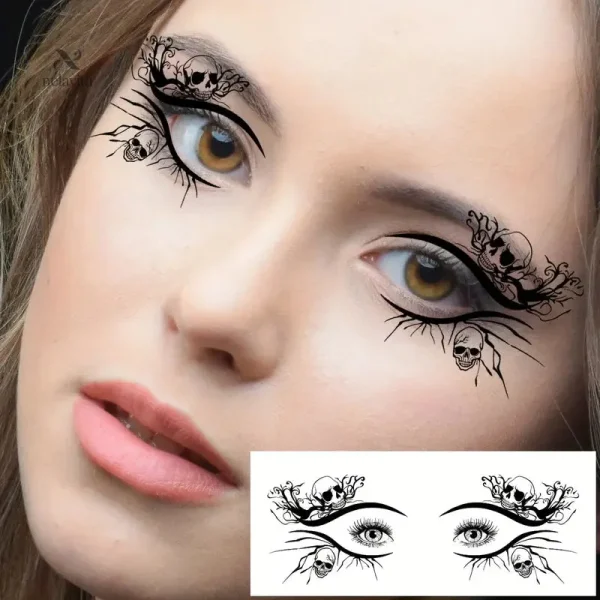Accessoire maquillage Halloween avec motifs de chauve-souris