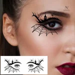 Déguisement Halloween : tatouage temporaire éclairs et chauve-souris