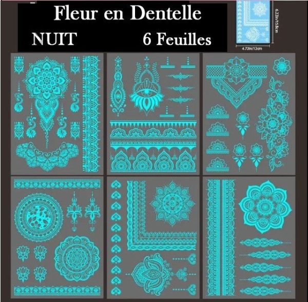 tatouages-ephemeres-fluorescents-mandala-dentelle-6-feuil-r1u5gd-1 Tatouages éphémères fluorescents mandala et dentelle