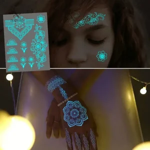 Feuilles lumineuses pour corps, bras ou épaule