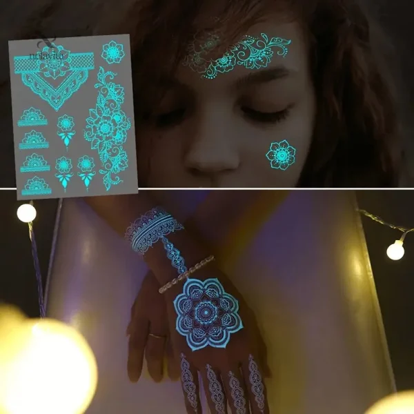 Feuilles lumineuses pour corps, bras ou épaule