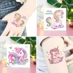 Tatouages colorés et mignons pour enfants, faciles à appliquer