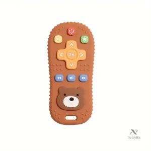 Télécommande Jouet Éducative en Silicone pour Bébé – Jeu d’Éveil Sensoriel et Imitation
