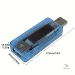 Testeur USB avec écran LCD pour analyse de tension