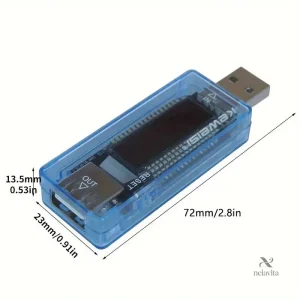 Testeur USB avec écran LCD pour analyse de tension