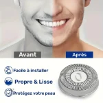 Têtes de rasoir 3 lames pour rasoir électrique rotatif
