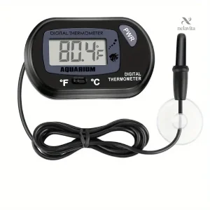 Thermomètre Digital Aquarium – Lot de 2 | Précision Haute Sensibilité & Sonde Étanche – Mesure Température de l’Eau en °C/°F