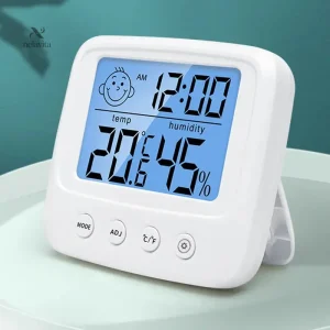 Thermomètre hygromètre numérique avec écran LCD rétroéclairé