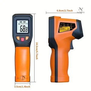 Thermomètre Infrarouge Digital avec écran LCD rétroéclairé