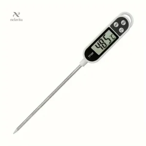 Thermomètres Digitaux de Cuisine – Sonde Longue en Acier Inoxydable, Lecture Instantanée, Idéal pour Viande, Barbecue, Four et Liquides – Thermomètres Haute Précision