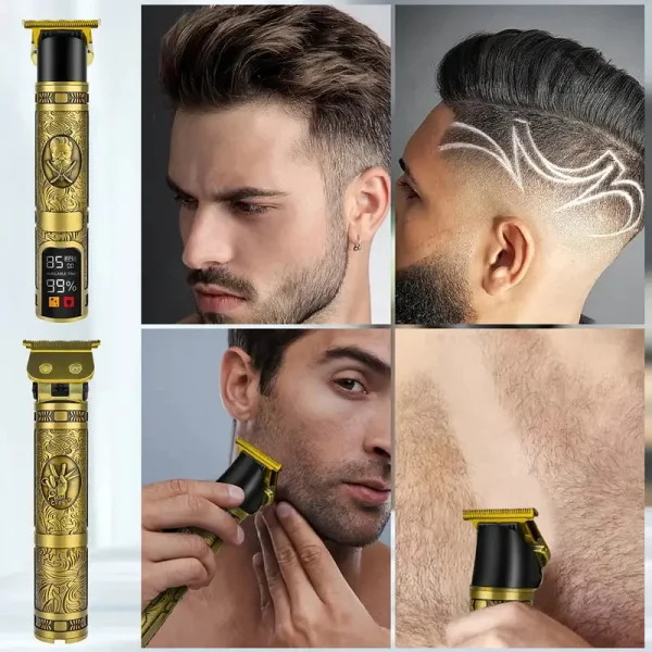 tondeuse-de-precision-electrique-or-coupe-cheveux-barbe-e-bjh198-1 Tondeuse de Précision Électrique Or pour cheveux et barbe