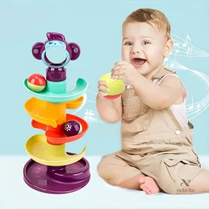Jeu d'éveil ludique avec pistes en spirale pour enfants