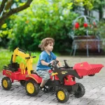 Jouet de construction robuste avec remorque pour petits bâtisseurs