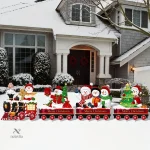 Sapins décoratifs de Noël pour embellir votre jardin lumineux