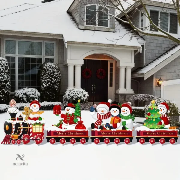 Sapins décoratifs de Noël pour embellir votre jardin lumineux
