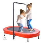 Trampoline de jardin pour enfants avec barre de sécurité