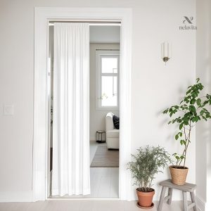 Tringle télescopique sans perçage pour habillages de fenêtres