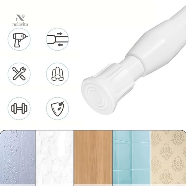 Accessoire de quincaillerie pour rideaux sans dégâts