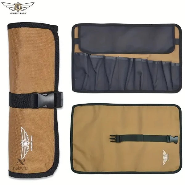 Boîte à outils en toile avec boucle de fermeture
