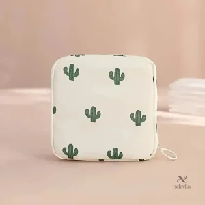 Trousse de maquillage kawaii imperméable Rangement compact et coloré pour cosmétiques