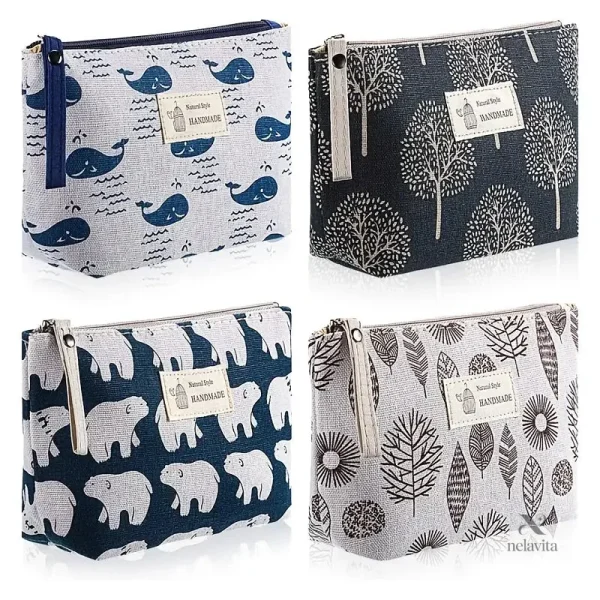 Trousse compacte pour rangement de maquillage et accessoires