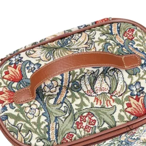 Trousse de toilette vintage à motifs floraux