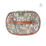 Trousse élégante au style rétro avec motifs fleuris