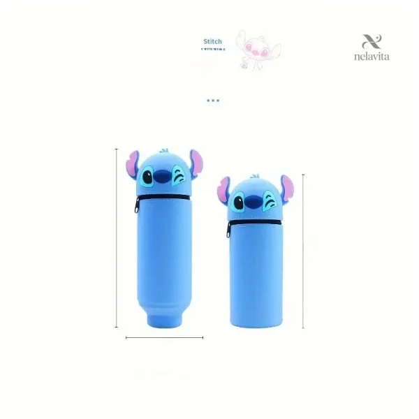 Trousse scolaire enfant motif Stitch zippée et extensible