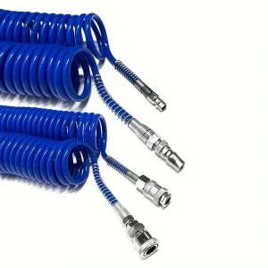 Tuyau spiral bleu pour applications pneumatiques industrielles