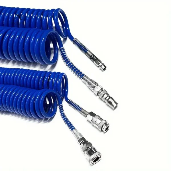 Tuyau spiral bleu pour applications pneumatiques industrielles