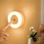 Veilleuse LED tactile USB rechargeable avec luminosité réglable