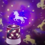 Veilleuse Licorne pour Chambre Bébé avec projection étoilée