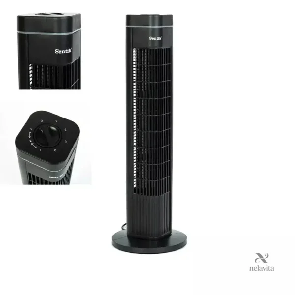 ventilateur-colonne-sentik-tour-oscillante-silencieuse-av-7zwsba-1 Ventilateur colonne Sentik oscillant silencieux pour maison et bureau
