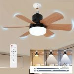 Ventilateur avec éclairage réglable et 3 vitesses