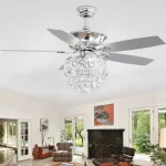 Ventilateur design avec éclairage pour salon