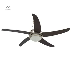 Ventilateur de plafond moderne en bois avec éclairage LED