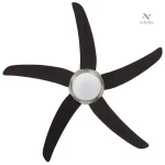 Ventilateur silencieux à 5 pales en bois design contemporain