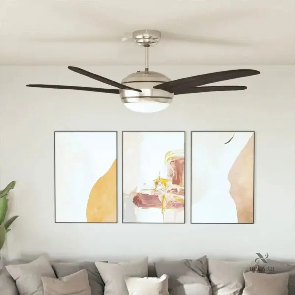 Ventilateur de plafond avec éclairage intégré et 5 pales