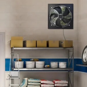 Ventilateur silencieux avec 5 pales en bois pour un intérieur chic