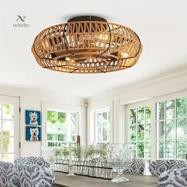 Ventilateur plafond avec luminaires LED pour un confort optimal