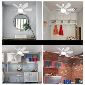 Ventilateur de Plafond LED Silencieux, design moderne
