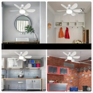 Ventilateur de Plafond LED Silencieux, design moderne