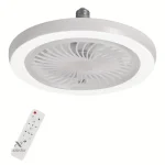 Ventilateur de plafond LED silencieux avec télécommande