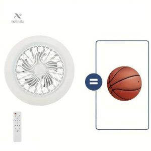 Ventilateur multifonction LED, design élégant et silencieux