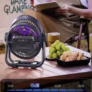 Ventilateur compact, portable et à vitesse ajustable