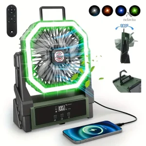 Ventilateur USB idéal pour camping et activités en plein air