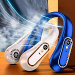 Ventilateur portable tour de cou rechargeable USB